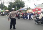 Polsek Ampenan Gelar Rawan Siang Jam Pulang Sekolah, Pastikan Keselamatan Pelajar di Jalan Raya