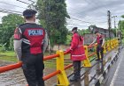 Antisipasi Banjir, Polresta Mataram Pantau Debit Air Sungai Kali Ancar