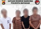 Empat Terduga Jaringan Pengedar Narkoba Diamankan di Bertais, Dua Diantaranya Residivis