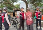 Patroli Bersepeda Sat Samapta Sapa Warga Ampenan, Jaga Kamtibmas hingga Kawasan Pesisir