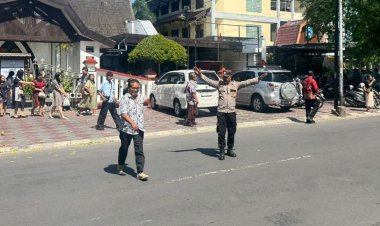 Polsek Selaparang Pastikan Ibadah Minggu Berlangsung Aman dan Khidmat